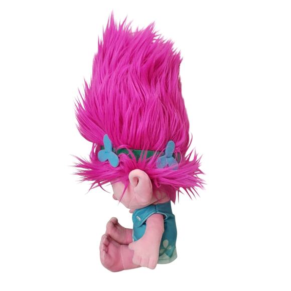 Dreamworks 2016 Trolls Movie 18" Poppy Stuffed Plush Toy Doll Macy's Pink Blue - Picture 2 of 4